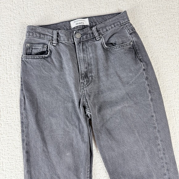 Reformation Cynthia High Rise Straight Jeans Women's Size 25 Black - Picture 3 of 16